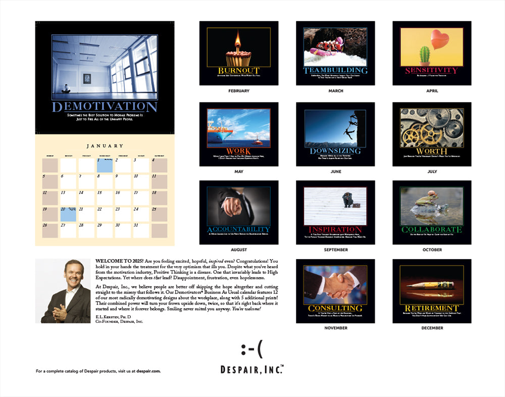 2025 Best of Demotivators® Wall Calendar - Despair, Inc.