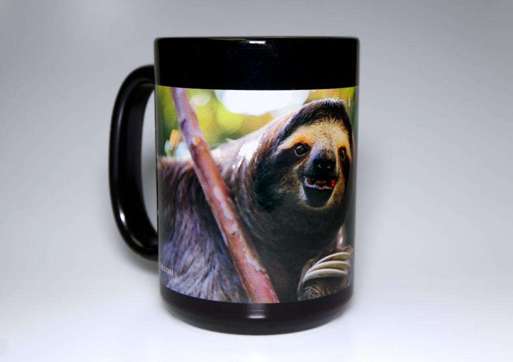 Thumbs Up Sloth Self Stirring Mug