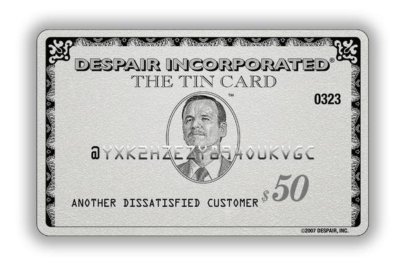 The Tin Card ($50)